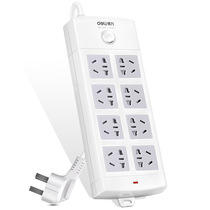 Del 18211 socket wiring board 8 combined hole plug row 3m socket double row switching power supply protection plug board