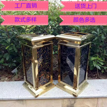 Hotel trash can lobby hotel vertical stainless steel KTV lobby elevator with ashtray ashtray ashtray ashtray ashtray ashtray