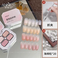 Тональный крем, поролоновая заколка-крабик, 20 шт