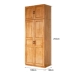 Tất cả tủ quần áo gỗ nguyên khối đơn giản hiện đại tủ quần áo tổng thể 2 cánh tủ quần áo gỗ bách rộng 1 mét tủ quần áo nội thất phòng ngủ trẻ em - Buồng Buồng