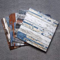 Old boat wood antique brick 600*600 wood grain tile art wood grain tile theme bar restaurant antique wood grain brick