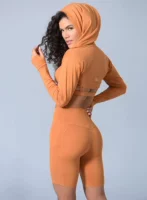 Cheese yellow long sleeve hood