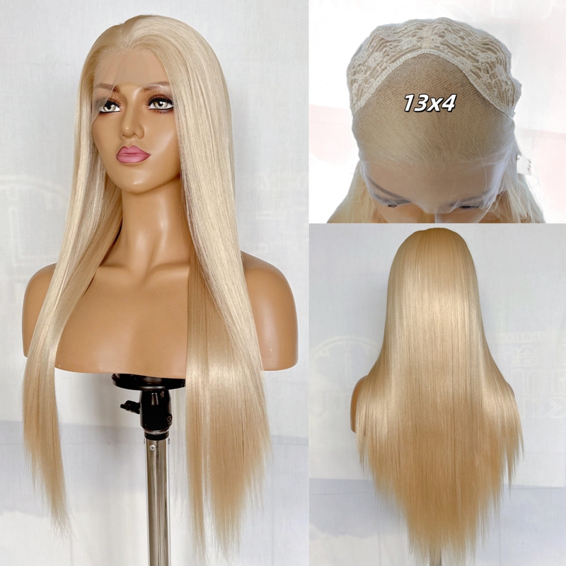 Miyazaki Kaoru Champagne Light Gold Long Straight Hair Hand-Crocheted 13X4 Front Lace Wig Full Head Cover Universal Cosplay Head Cover Miyazaki Kaoru Champagne Light Gold Long Straight Hair Hand-Crocheted 13X4 Front Lace Wig Full Head Cover Universal Cosplay Head Cover