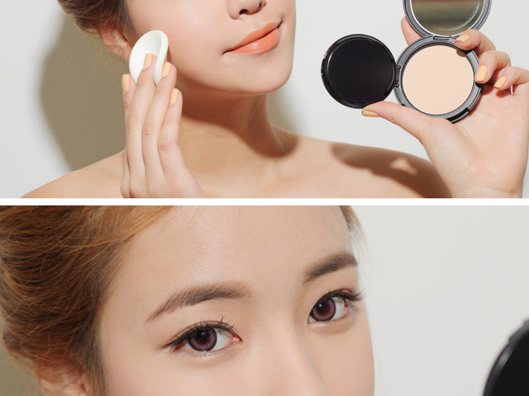 Hàn Quốc 3CE silky phấn trang điểm bánh kem dưỡng ẩm kiểm soát mịn màng phấn mịn không trang điểm che khuyết điểm tự nhiên phấn phủ mac