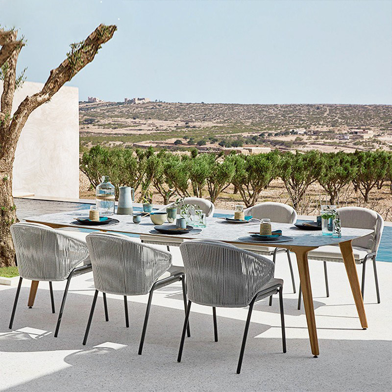 Vines Table And Chairs Outdoor Leisure Three Sets Patio Restaurant Creative Combined Open-air Dining Chair Coffee Hall Milk Tea Shop Bar 