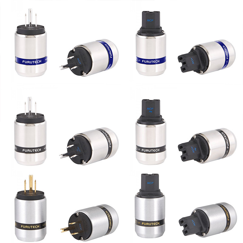 FURTECH ancient river FI-48 NCF nano-plated rhodium-plated power plug power plug