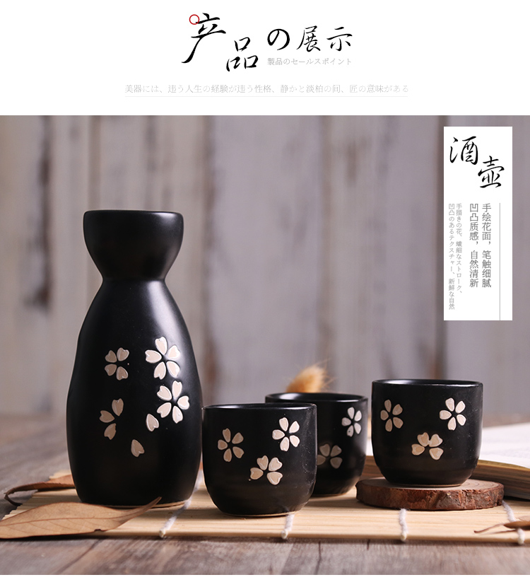 Ly rượu xuất khẩu, hầm rượu nhỏ Nhật Bản, bộ rượu sake Nhật Bản, rượu ấm Trung Quốc, quà tặng, bình đựng rượu ấm ly rượu vang mạ vàng