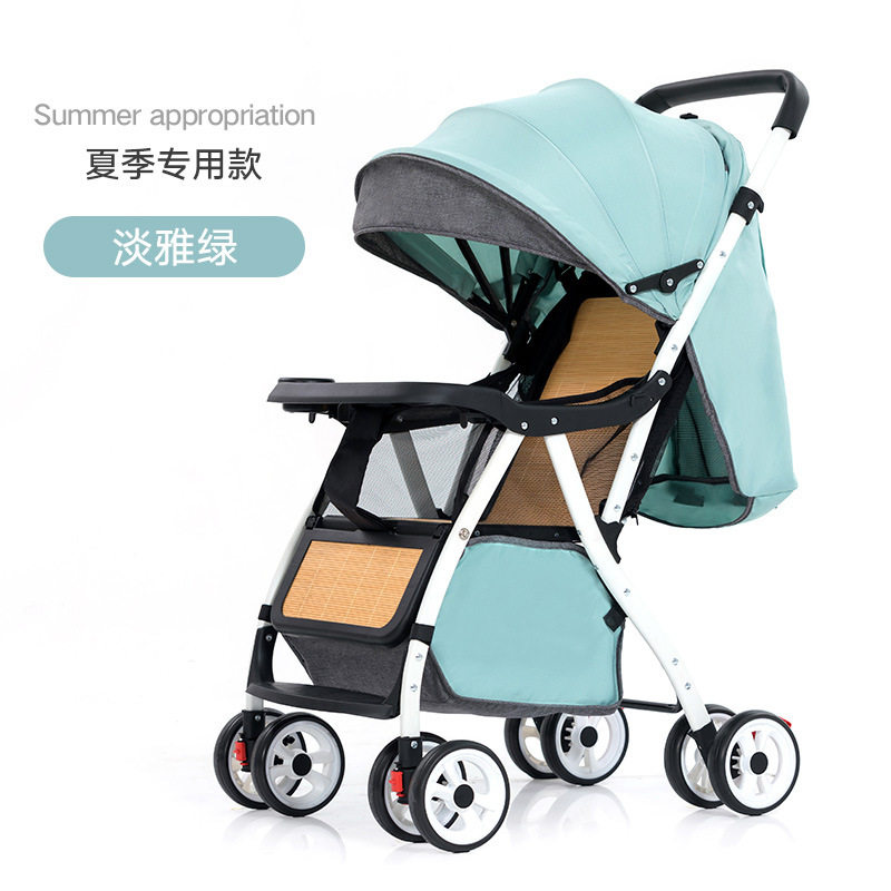 Summer baby Bamboo rattan rattan stroller baby rattan chair light two-way stroller children can sit down for a va deity