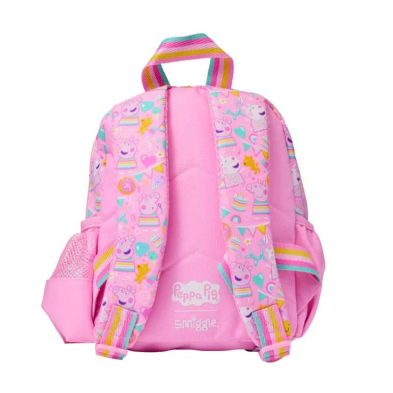 Fuchsia school bag for early age, universal backpack, storage system, 1-3-6 years