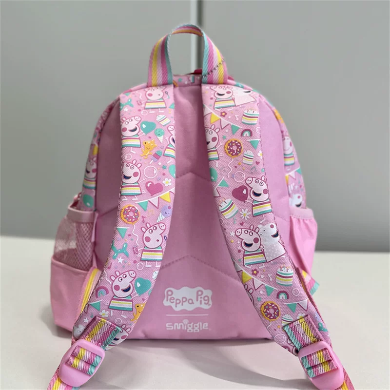 Fuchsia school bag for early age, universal backpack, storage system, 1-3-6 years