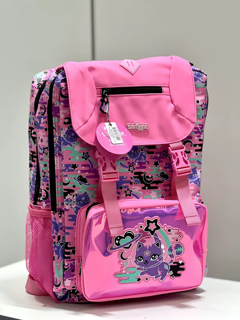 Австралийский Smiggle супер очень большой школьный рюкзак начальная школа старшая младшая ученик шкоьный рюкзак пространство кот рюкзак подарок