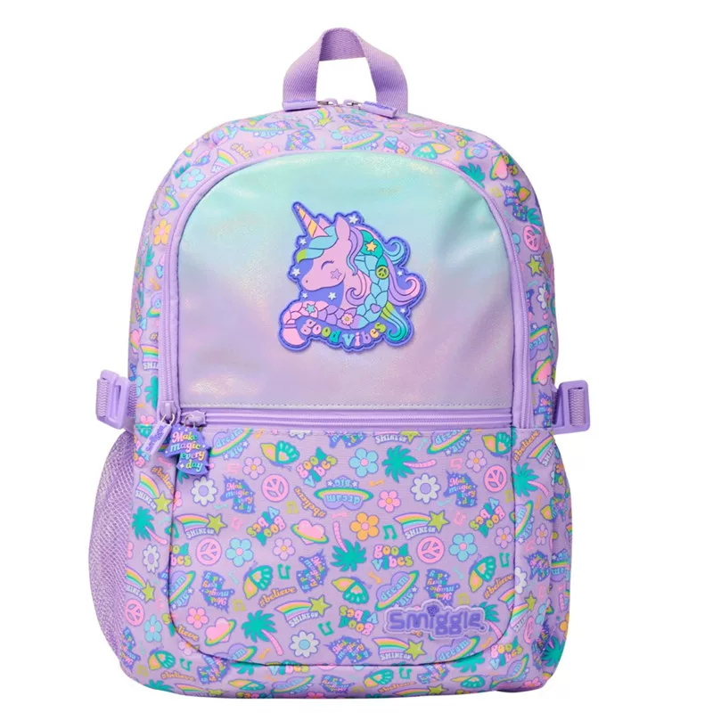 Австралийский школьный ранец Smiggle оранжевый русалка пайетки снятие стресса ученики начальной школы дети рюкзак бусины подарок