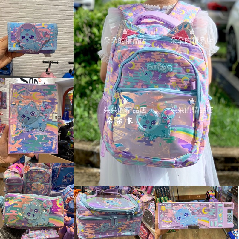 Australian smiggle bag new space cat child large capacity decompression scapegoat student double shoulder bag