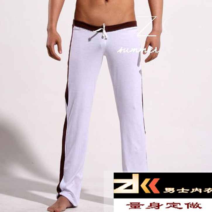 Sleeping Pants Men's Pants Loose Casual Home Pure Cotton Thin style Pants Sport Loose outside wearing home pants Custom