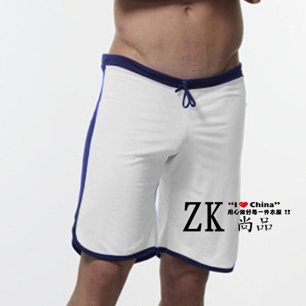 European and American summer sports shorts men squat training running trousers brothers elastic breathable five-pants thin fixed