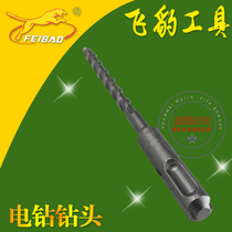 6 8 10cm Flying Leopard square shank electric hammer drill bit round shank electric hammer drill bit alloy drill bit impact drill bit Wall drill