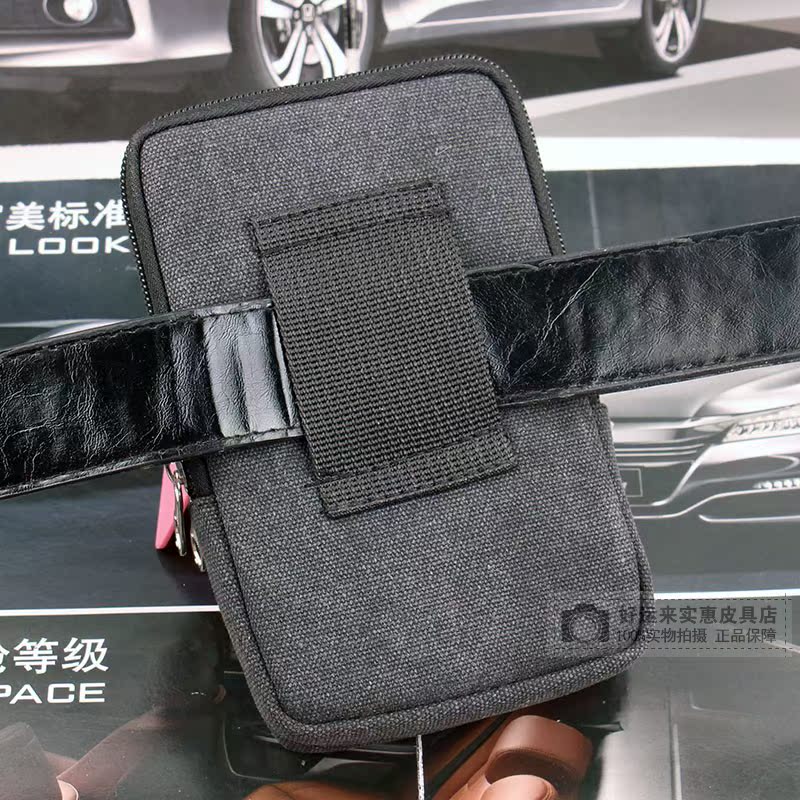 Túi điện thoại di động mới nam đeo đai dọc đa chức năng Túi điện thoại di động nam chạy vải 6 inch trang trí túi vành đai túi đựng điện thoại nữ