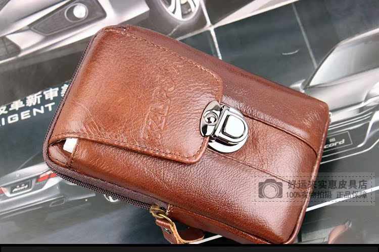 Da thật điện thoại di động túi người đàn ông mặc vành đai 6 inch dưới đây chung của người đàn ông đứng túi điện thoại di động túi người đàn ông thực sự bò thủy triều túi louis vuitton nữ