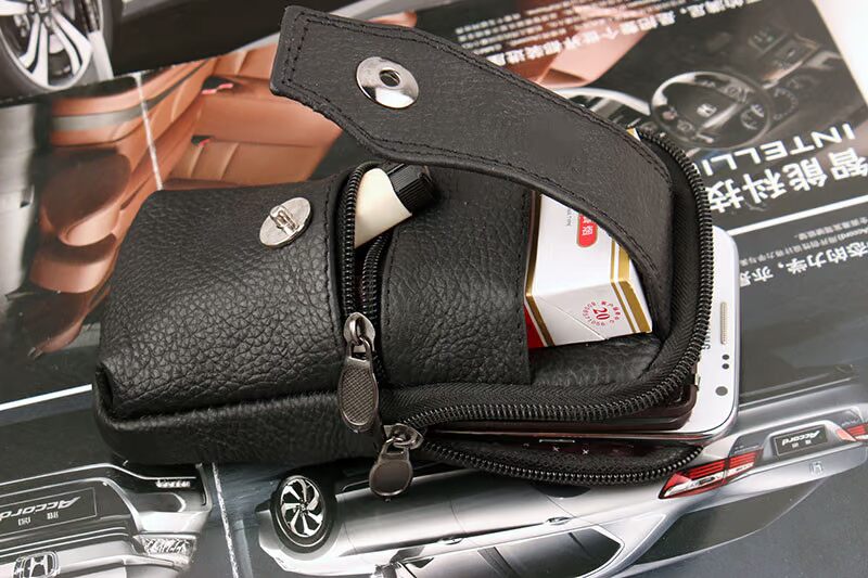 2019 mới đa chức năng đeo đai da túi da dọc 4,7 inch 5,5 inch 5,8 ví điện thoại di động túi để điện thoại