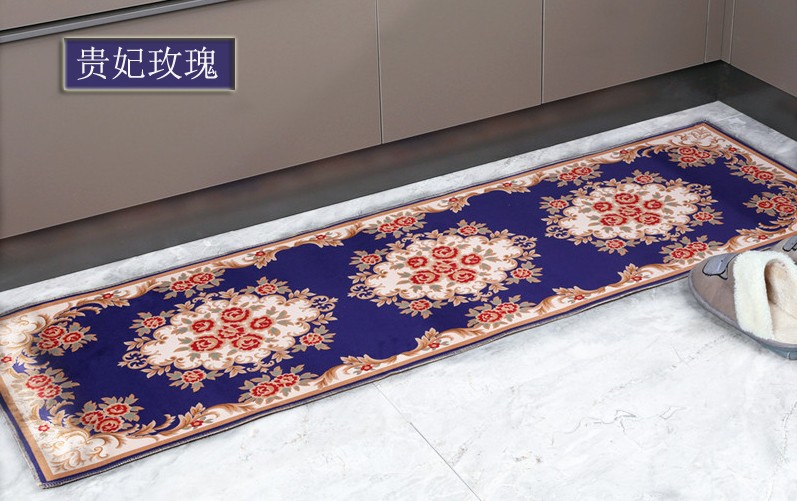 Tinh tế tinh thể nhung bếp mat dầu-proof non-slip không thấm nước bếp thảm thảm máy có thể giặt mat