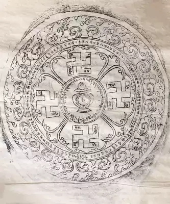 Printing Institute wheel guard Tibetan paper printing