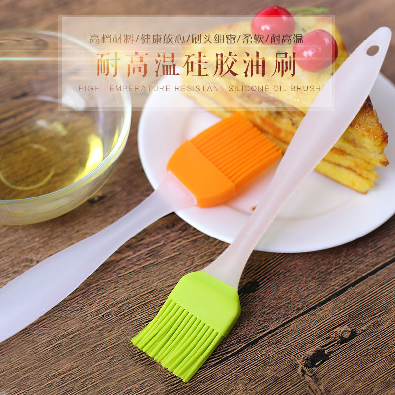 High temperature resistant silica gel brushed barbecue brush oil brushed with no hair baking barbecue cream brushed baking tool