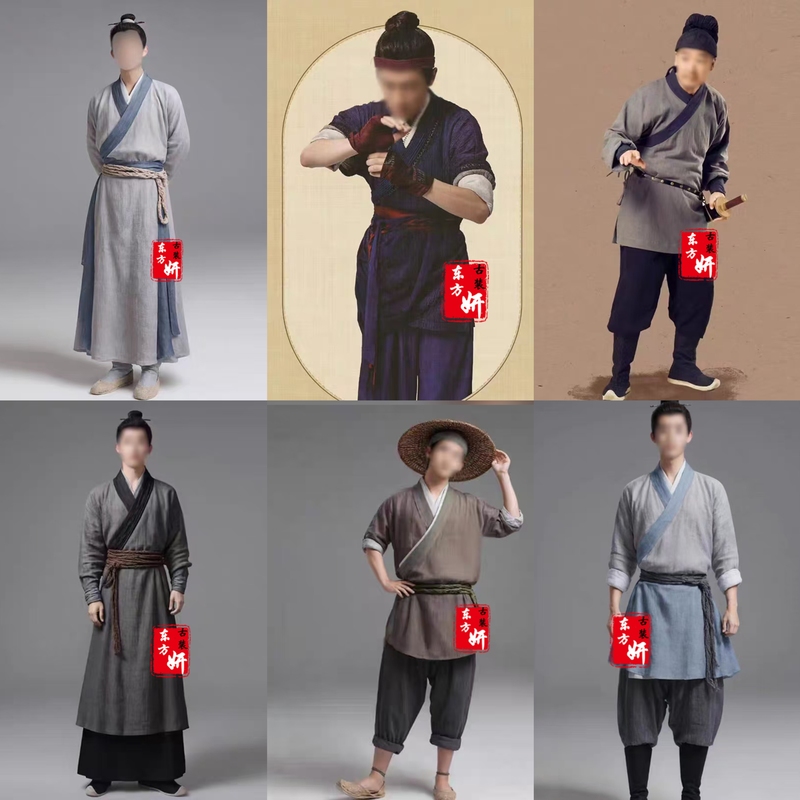 Costumes for Stage Performances of Qin, Han, Wei, Jin, Tang, and Song Dynasties: Small Servants, Bodyguards, Retainers, Commoners, and Cloth-Clad Extras