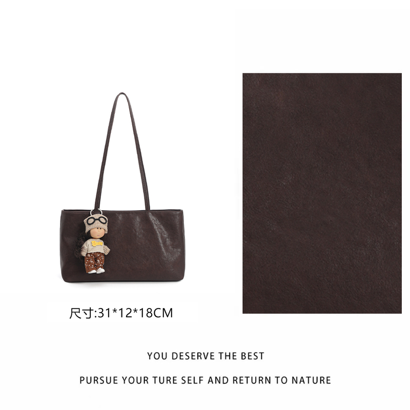 【Togo】Chaqios&Keroh Large Capacity Tote Bag for Women, Versatile Commuting Shoulder Handbag L-1018