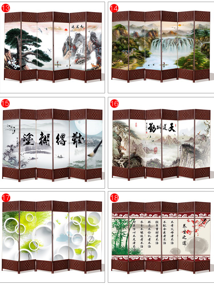 Trung Quốc màn hình phân vùng phòng khách gấp màn hình hiên phòng ngủ đơn giản hiện đại gấp di động vải vách ngăn khách sạn - Màn hình / Cửa sổ vách gỗ phòng khách
