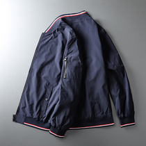 High-quality exquisite color matching is very good foreign trade factory cut-to-end mens fashion baseball collar jacket coat tide