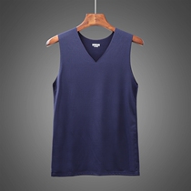 Fever technology fabric foreign trade autumn and winter mens warm slim fleece one-piece Waistcoat Vest mens tide