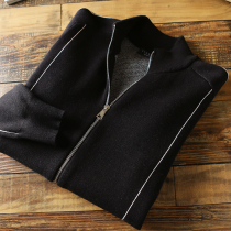 Light Extravagant Line Export Day Single Foreign Trade Factory Cut Mark Tail Goods Cotton Knit Cardiovert Sweater Jacket Male Blouse