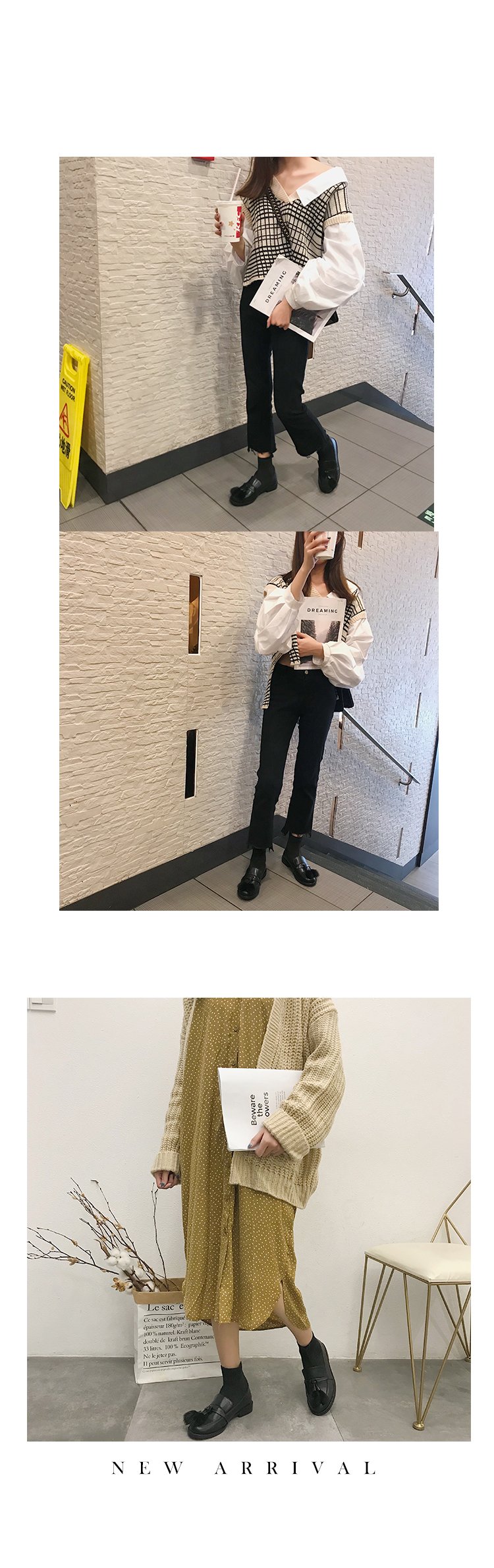 Vớ, vớ, vớ, khâu, giày dệt kim, trẻ em, 2018, phẳng mới, gió Anh, hai mang giày nhỏ Hàn Quốc giày boot nữ cổ thấp