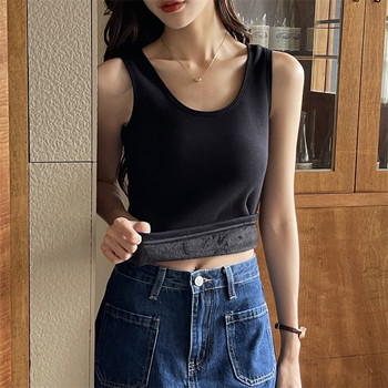 Fleece-Lined Vest for Women, 2025 Autumn and Winter New Style, Warm, Slim-Fitting, Outerwear, Covers Side Breasts, Thickened, Inner Layer, Sleeveless Top