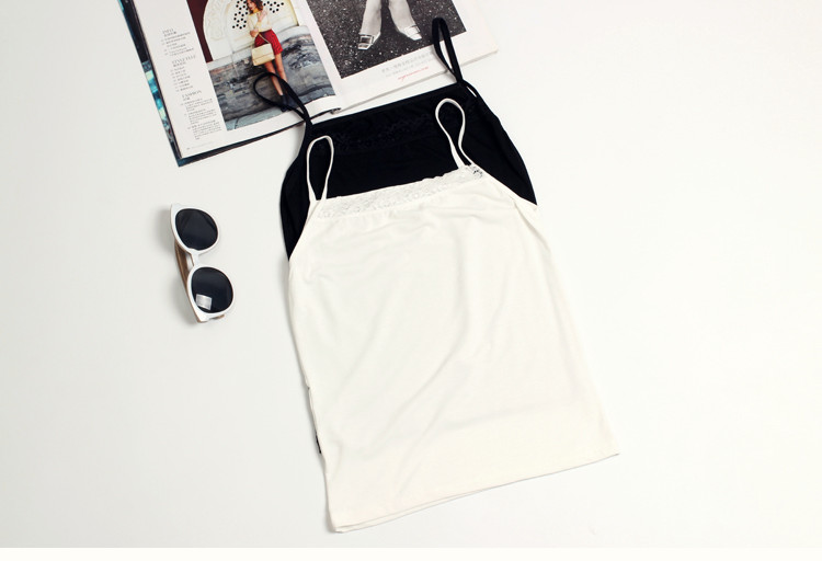 Modal mỏng dây áo vest nữ mùa hè chống ánh sáng cổ áo sling áo nữ đẹp