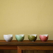 Zhenshantang ceramic large fair cup tea divider monochrome glaze creative solid color drop-shaped tea sea oversized