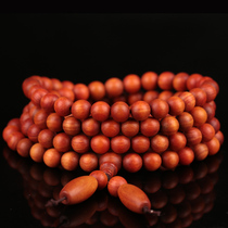 Selection of natural Indonesian blood dragon wood handstring All light transmission monarch wood male and female Buddha beads bracelet ornament 0 8108