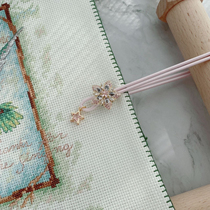 Cloth button cloth button side clip cloth artifact cross stitch (3 22 6)