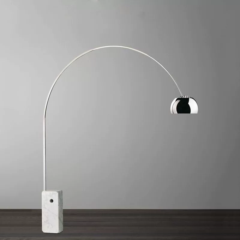 Minimalistic design marble sofa for fishing, creative villa for living room, floor lamp