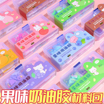 diy fruity scented cream glue gift box handmade hairpin jewelry guka sticker resin accessories set material package