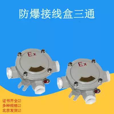 Explosion-proof junction box tee BAH-G3 4 6 flat cover tee tee DN20 tee junction box