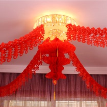 Happy word flower wedding wedding supplies wedding room decoration roof new house wedding supplies Flower Ball