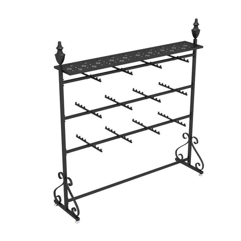 Iron Lingerie Display Stand Underwear Rack Retail Display Props Black Tool