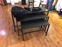 Clothing store running water table high and low table display table iron clothing display rack bag rack Zhongdao display table