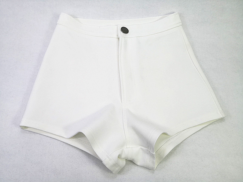 White Tight-Fitting Sexy Jazz Dance Korean Dance Girl Group Dancewear Modern Dance Tiktok Internet Celebrity Dance Shorts for Women