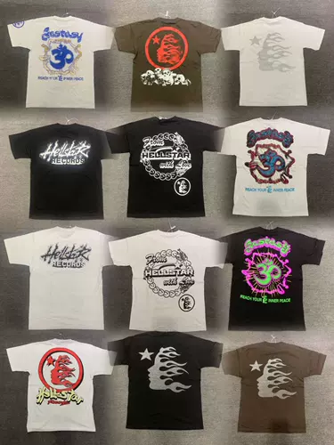 2023 SS Hellstar Studios футболка европейская и американская бренда прилив Pure Cotton Print