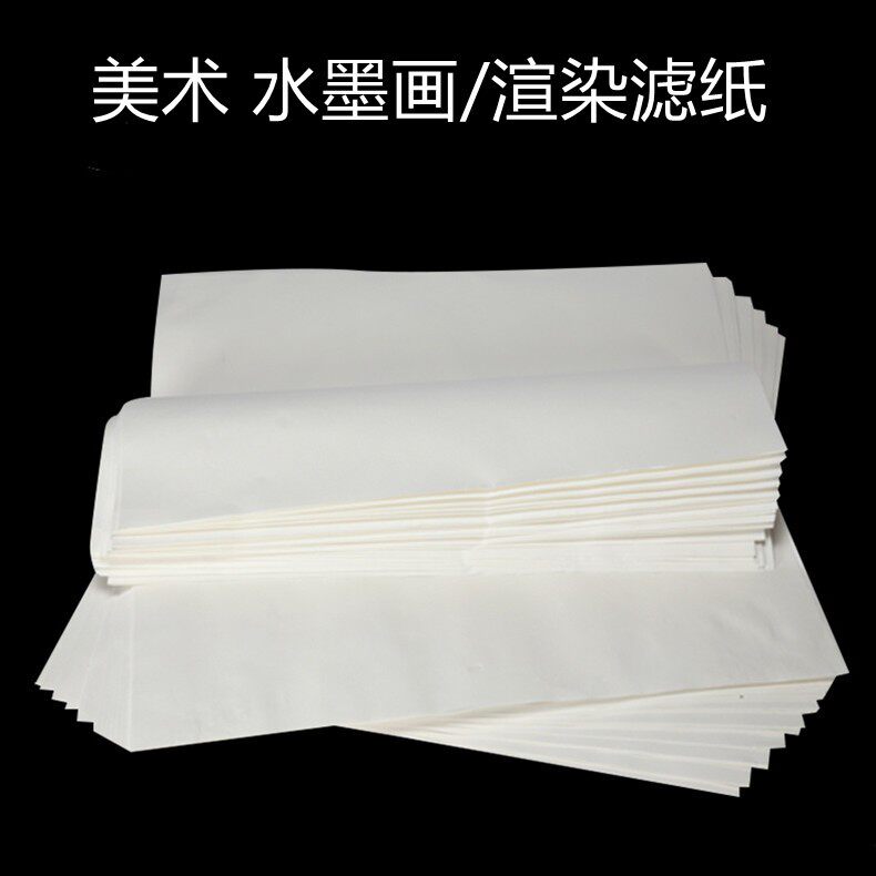 Ink and color painting filter paper, children’s creativity is ...