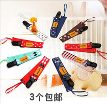 3 babies appeasement pacifier chain baby tooth glue anti-drop chain pacifier anti-drop with tooth rubber strap rope