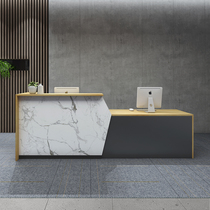 Company front desk reception cashier convenience store bar table clothing store supermarket service desk education institution welcome desk