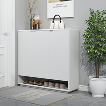 Nordic White Oak Wood Textured Shoes Cabinet Willy-style Light Lavish Outdoor decoration Changing Shoes Cabinet Modern Minimalist Door Hall Storage CLOSED LOCKER